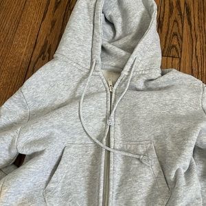 Brandy cropped zip up